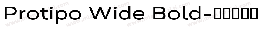 Protipo Wide Bold字体转换